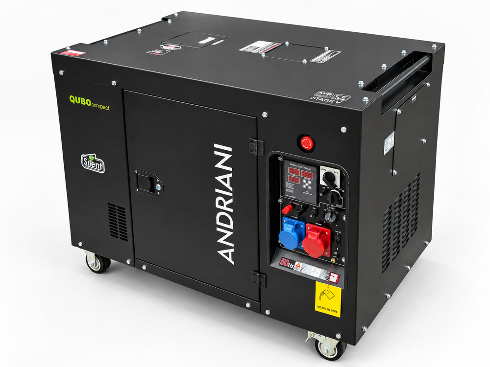 QUBOcompact 20 kVA gruppo elettrogeno diesel trifase Andriani – vista prodotto