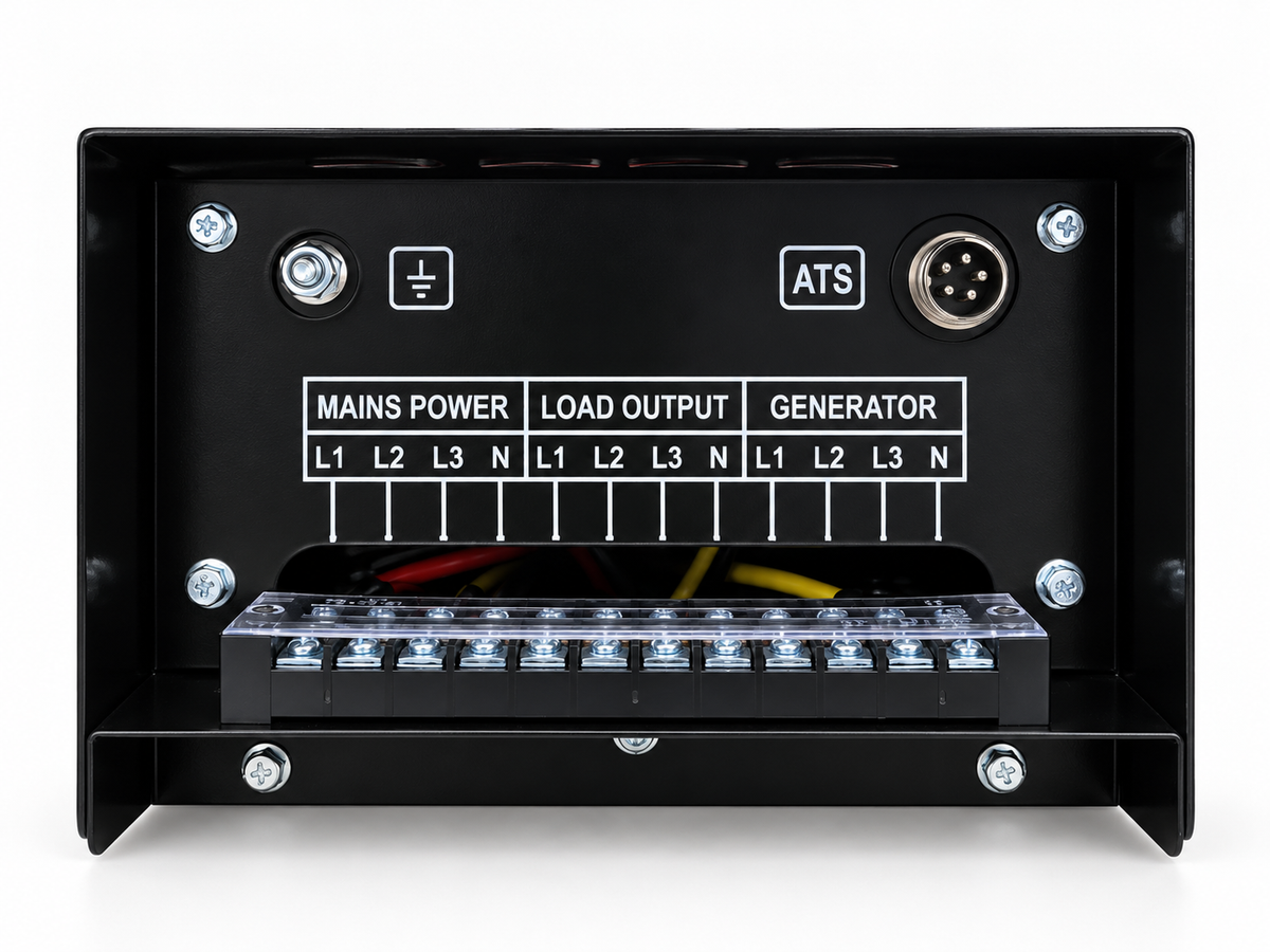 ATS trifase 5 PIN – morsettiera e collegamenti