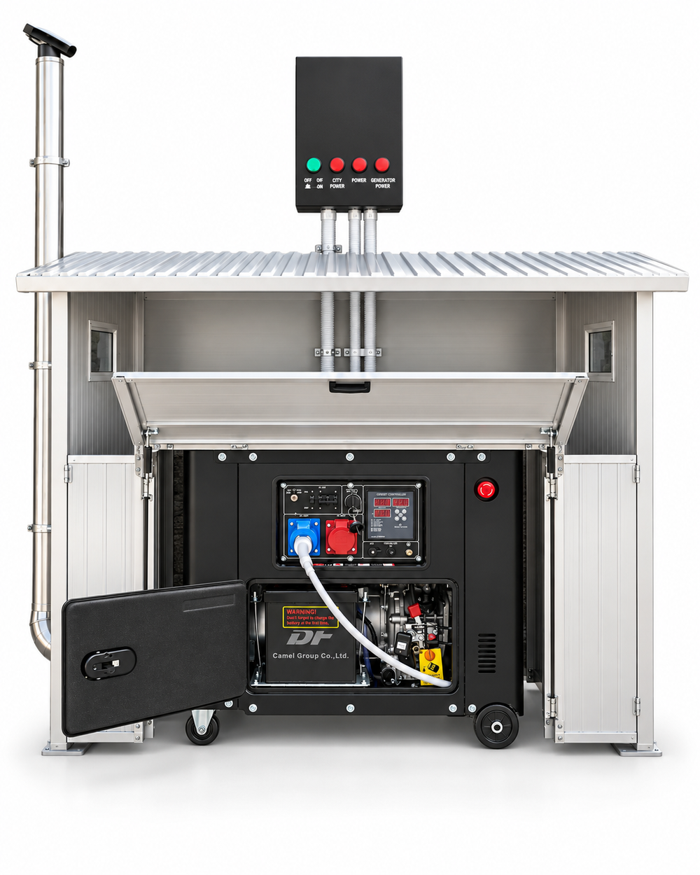 KIT VILLAecopower 10 kVA con QUBOlite e intervento automatico di emergenza