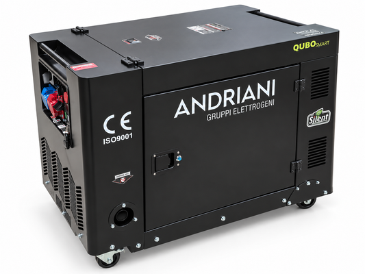 QUBOsmart 16 kVA dettaglio gruppo elettrogeno trifase 400 230 V