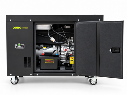 QUBOcompact 20 kVA Andriani – dettaglio gruppo elettrogeno diesel